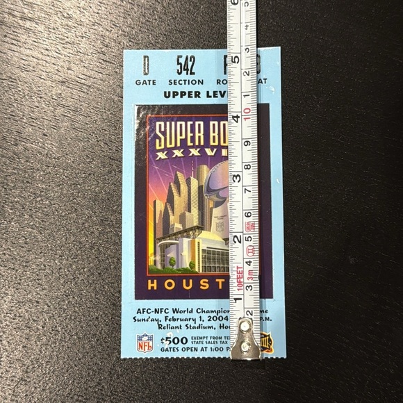 Super Bowl XXXVIII Houston Ticket - Picture 3 of 5